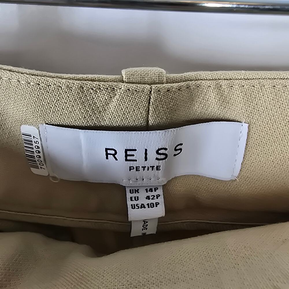 Reiss Devon Lemon Wool Blend Split Hem Pants Size… - image 4